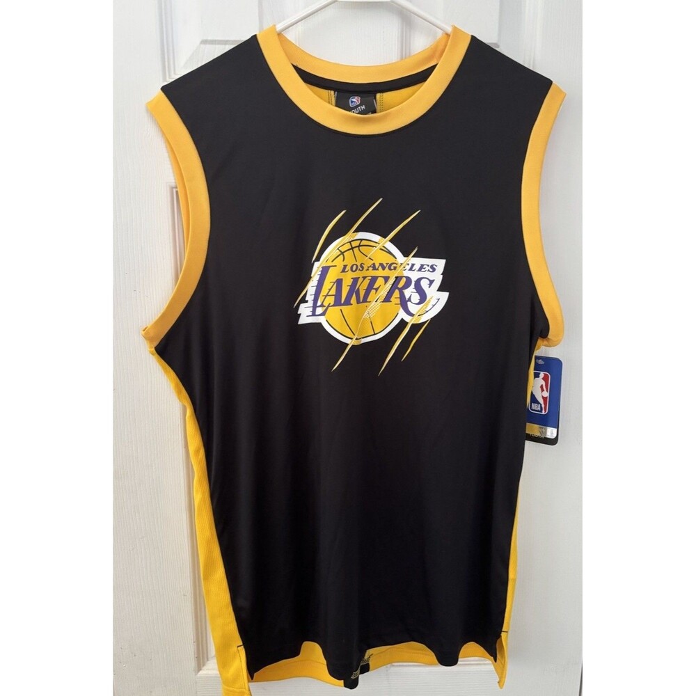 Los Angeles Lakers NBA Jersey Youth Sz XL 18/20 NBA Basketball Black & Yellow